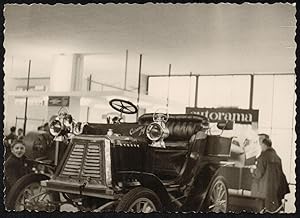 Italy 1957, Turin, Car exhibition at the Automobile Museum, Autorama, Vintage photography