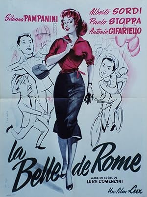 "LA BELLE DE ROME (LA BELLA DI ROMA)" Réalisé par Luigi COMENCINI en 1955 avec Silvana PAMPANINI,...