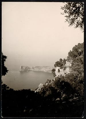 Spain 1962, Majorca Island, View of the north coast, Vintage photography