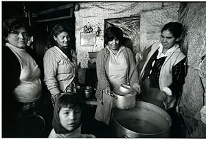 Chile Woman serving Soup Kitchen? Old Photo 1983