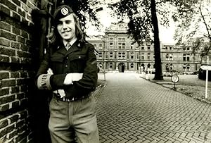 Netherlands Amsterdam Military  School Student  In Uniform Old Photo 1970's
