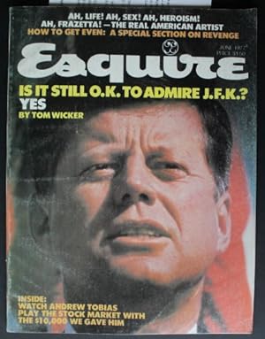ESQUIRE MAGAZINE (June 1977; Volume 87 #6; Whole # 523); FRANK FRAZETTA Art and 13 Page interview...