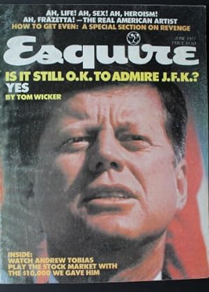 ESQUIRE MAGAZINE (June 1977; Volume 87 #6; Whole # 523); FRANK FRAZETTA Art and 13 Page interview...