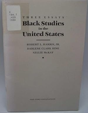 Seller image for Three Essays Black Studies in the United States for sale by Easy Chair Books