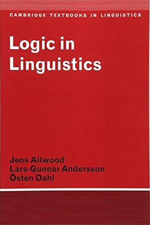 Image du vendeur pour Logic in Linguistics (Cambridge Textbooks in Linguistics) mis en vente par WeBuyBooks