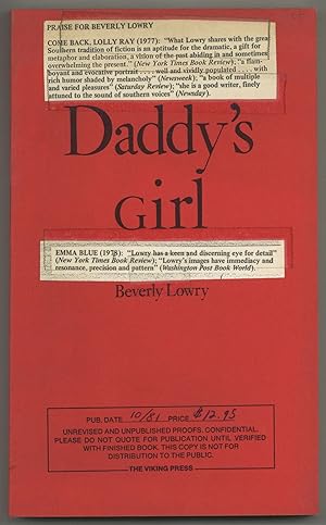 Seller image for Daddy's Girl for sale by Between the Covers-Rare Books, Inc. ABAA