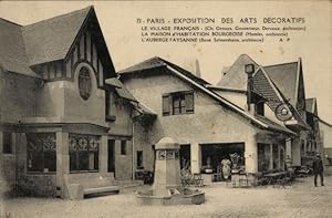 Ansichtskarte / Postkarte Paris, Exposition Arts Décoratifs 1925, Village Francais, Maison d'Habi...
