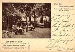 Ansichtskarte / Postkarte Berlin Pankow Niederschönhausen, Restaurant Zum Waldschlösschen - Inh. ...