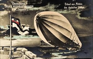 Ansichtskarte / Postkarte Deutschlands erster Reichsluftkreuzer SM Zeppelin