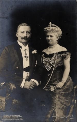 Ansichtskarte / Postkarte Kaiser Wilhelm II, Kaiserin Auguste Viktoria, Portrait - Liersch 1259