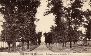 Ansichtskarte / Postkarte Montdidier Somme, Avenue du Chemin Vert