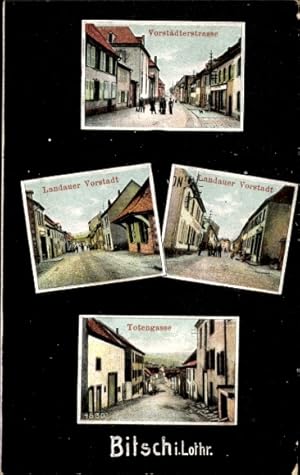 Ansichtskarte / Postkarte Bitche Bitsch Lothringen Moselle, Vorstädterstraße, Landauer Vorstadt, ...