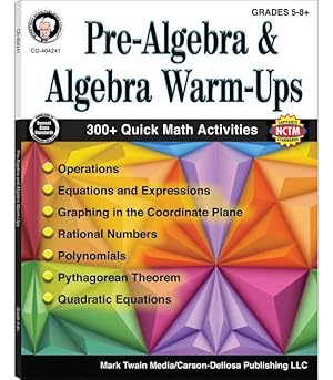 Seller image for Pre-Algebra and Algebra Warm-Ups, Grades 5 - 12 for sale by moluna