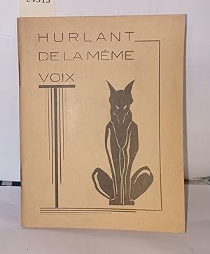 Seller image for Hurlant de la mme voix for sale by Librairie Albert-Etienne
