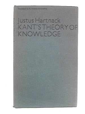 Bild des Verkufers fr Kant's Theory of Knowledge zum Verkauf von World of Rare Books
