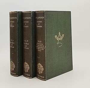BEN JONSON Volumes I & II The Man and his Work [&] Volume III A Tale of a Tub, The Case Is Altere...
