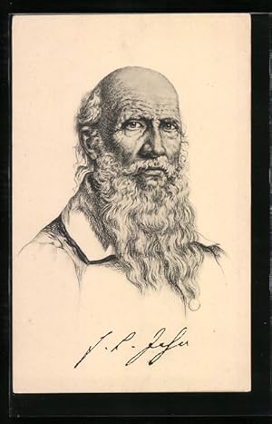 Bild des Verkufers fr Ansichtskarte Portrt Turnvater Friedrich Ludwig Jahn zum Verkauf von Bartko-Reher