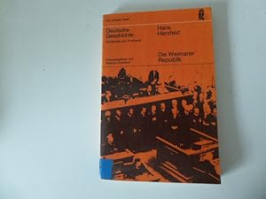 Bild des Verkufers fr Deutsche Geschichte. Ereignisse und Probleme. Die Weimarer Republik. TB zum Verkauf von Deichkieker Bcherkiste