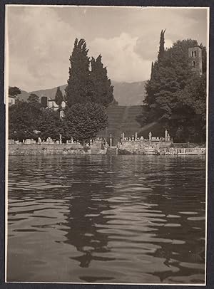 Italy 1939, Lake of Como, Partial view, Vintage photography