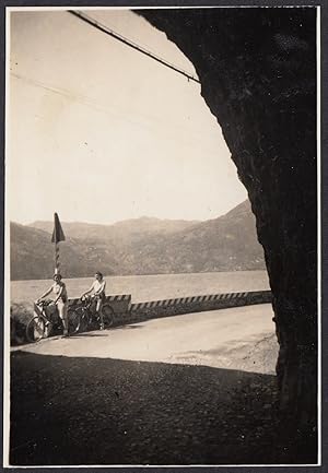 Italy 1939, Valsolda (Como), Lugano Lake, View from the Gallery, Vintage photography