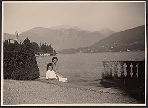 Italy 1939, Lake of Como, Azzano, General view, Vintage photography