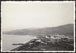 Italy 1960, Liguria, Panorama of a country to identify, Vintage photography