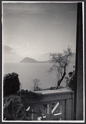 Italy 1939, Menaggio (Como), Panoramic view of the lake, Vintage photography
