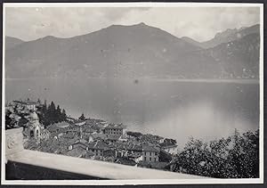 Italy 1939, Menaggio (Como), Panoramic view, Vintage photography