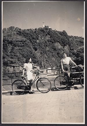 Italy 1939, Valsolda (Como), Oria hamlet, Bike tour, Vintage photography