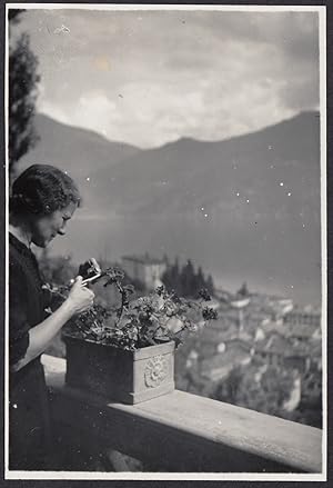 Italy 1939, Menaggio (Como), Partial view, Vintage photography