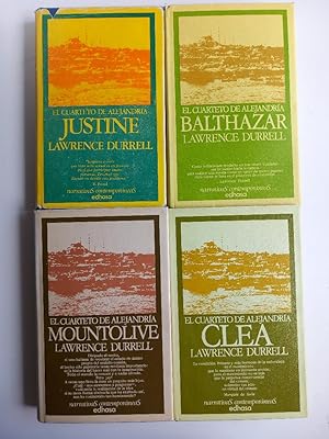 Justine, Balthazar, Mountolive, Clea. (4 libros. Cuarteto de Alejandría, completo)