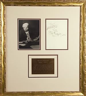 Autograph musical quotation from the composer's Babes in Toyland