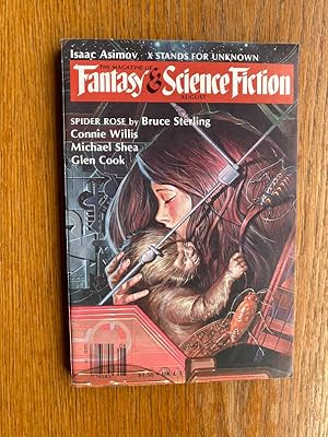 Bild des Verkufers fr Fantasy and Science Fiction August 1982 zum Verkauf von Scene of the Crime, ABAC, IOBA