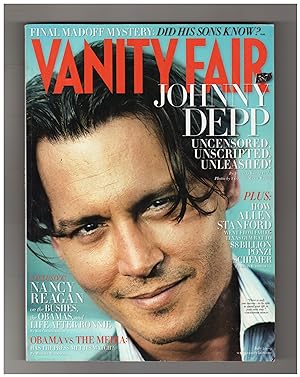Vanity Fair - July, 2009. Johnny Depp Cover. Allen Stanford - Ponzi Schemer; Obama v. Media; Miss...