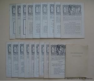 Corps-Zeitung der Franconia zu Würzburg. 19 Hefte der Jahrgänge 10 (1930) - 15 (1935). Beiliegen:...