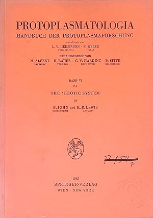 Seller image for The Meiotic System Protoplasmatologia - Handbuch der Protoplasmaforschung, Band VI, F 1 for sale by books4less (Versandantiquariat Petra Gros GmbH & Co. KG)