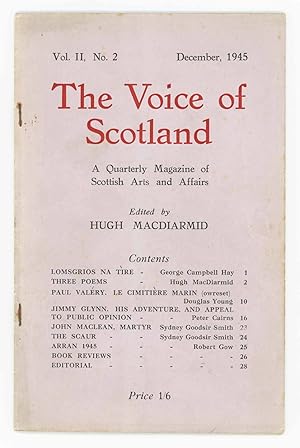The Voice of Scotland Vol. II, No. 1. A Quarterly Magazine of Scottish Arts and Affairs