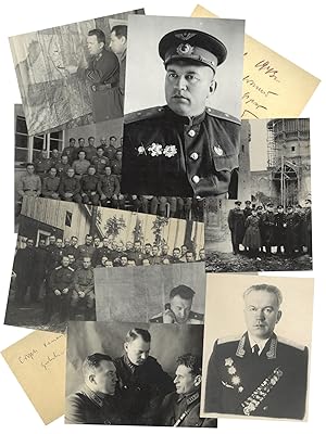 Group of Eight Vintage Photographs Featuring Soviet Air Force Colonel General Ivan Mikhailovich B...