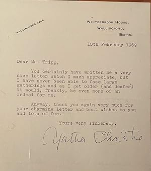 Typed signed letter