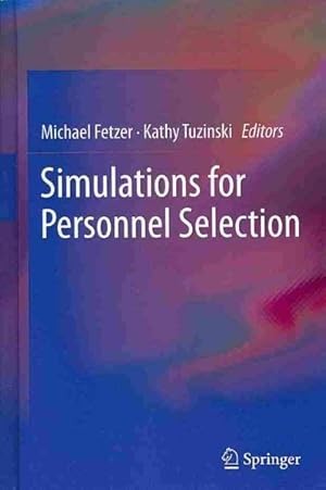 Bild des Verkufers fr Simulations for Personnel Selection zum Verkauf von GreatBookPrices
