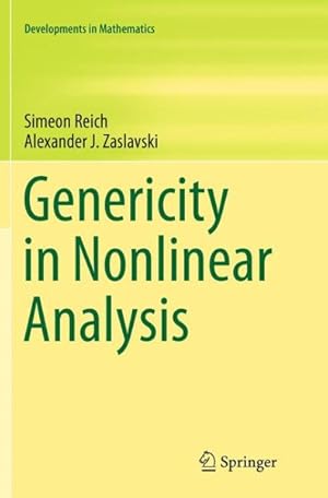Seller image for Genericity in Nonlinear Analysis for sale by GreatBookPrices