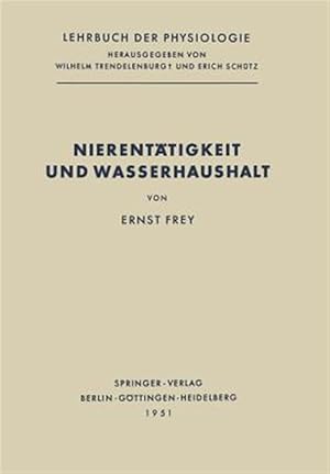 Bild des Verkufers fr Nierenttigkeit Und Wasserhaushalt -Language: german zum Verkauf von GreatBookPrices