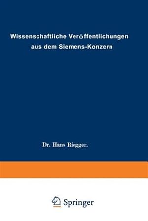 Image du vendeur pour Wissenschaftliche Verffentlichungen Aus Dem Siemens-konzern -Language: german mis en vente par GreatBookPrices