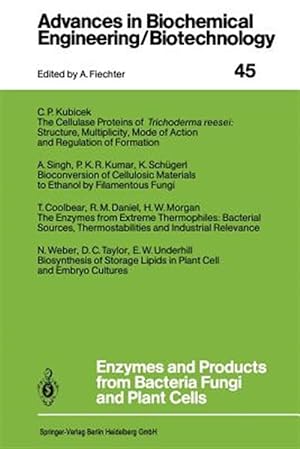 Bild des Verkufers fr Enzymes and Products from Bacteria Fungi and Plant Cells zum Verkauf von GreatBookPrices