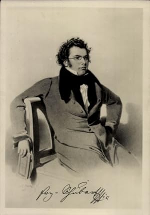Künstler Ansichtskarte / Postkarte Rieder, W. A., Komponist Franz Schubert