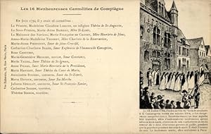 Ansichtskarte / Postkarte Compiègne Oise, les 16 Bienheureuses Carmelites, Szene 12. Juli 1794, N...