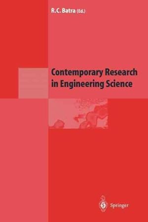 Seller image for Contemporary Research in Engineering Science for sale by GreatBookPrices