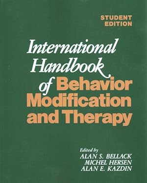 Image du vendeur pour International Handbook of Behavior Modification and Therapy mis en vente par GreatBookPrices