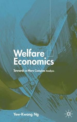 Immagine del venditore per Welfare Economics : Towards a More Complete Analysis venduto da GreatBookPrices