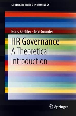Seller image for Hr Governance : A Theoretical Introduction for sale by GreatBookPrices